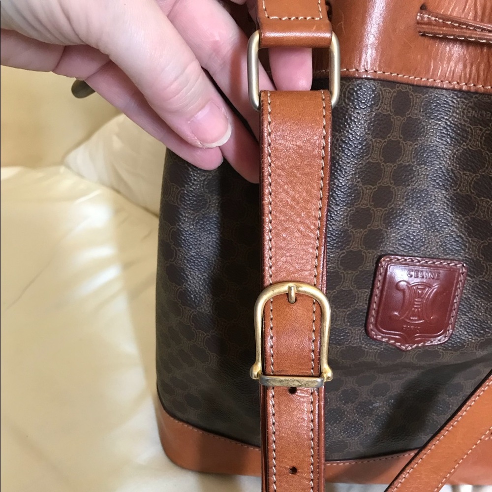 **SOLD** Céline Vintage Macadam Bucket Bag - Picture 8 of 8